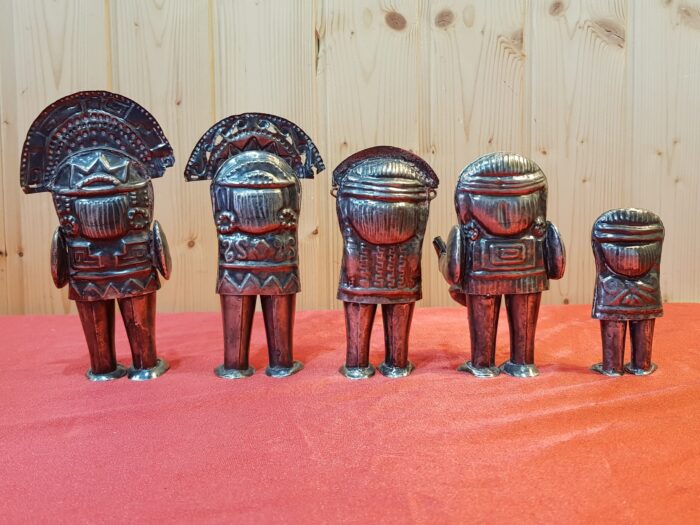 FIGURAS AZTECAS PLATA PERÙ - Imagen 2