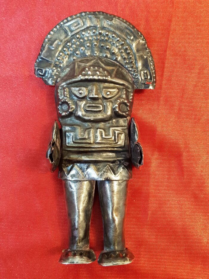 FIGURAS AZTECAS PLATA PERÙ - Imagen 4