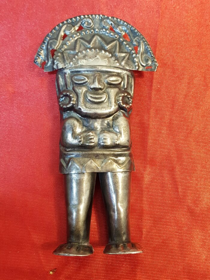 FIGURAS AZTECAS PLATA PERÙ - Imagen 5