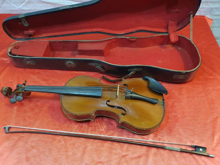 Antiguo violin Antonius Stradivarius Cremonensis Faciebat Anno 1713 - hecho en Checoslovaquia - Imagen 15