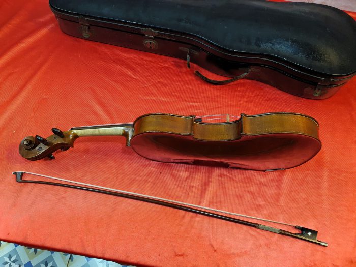 Antiguo violin Antonius Stradivarius Cremonensis Faciebat Anno 1713 - hecho en Checoslovaquia - Imagen 5