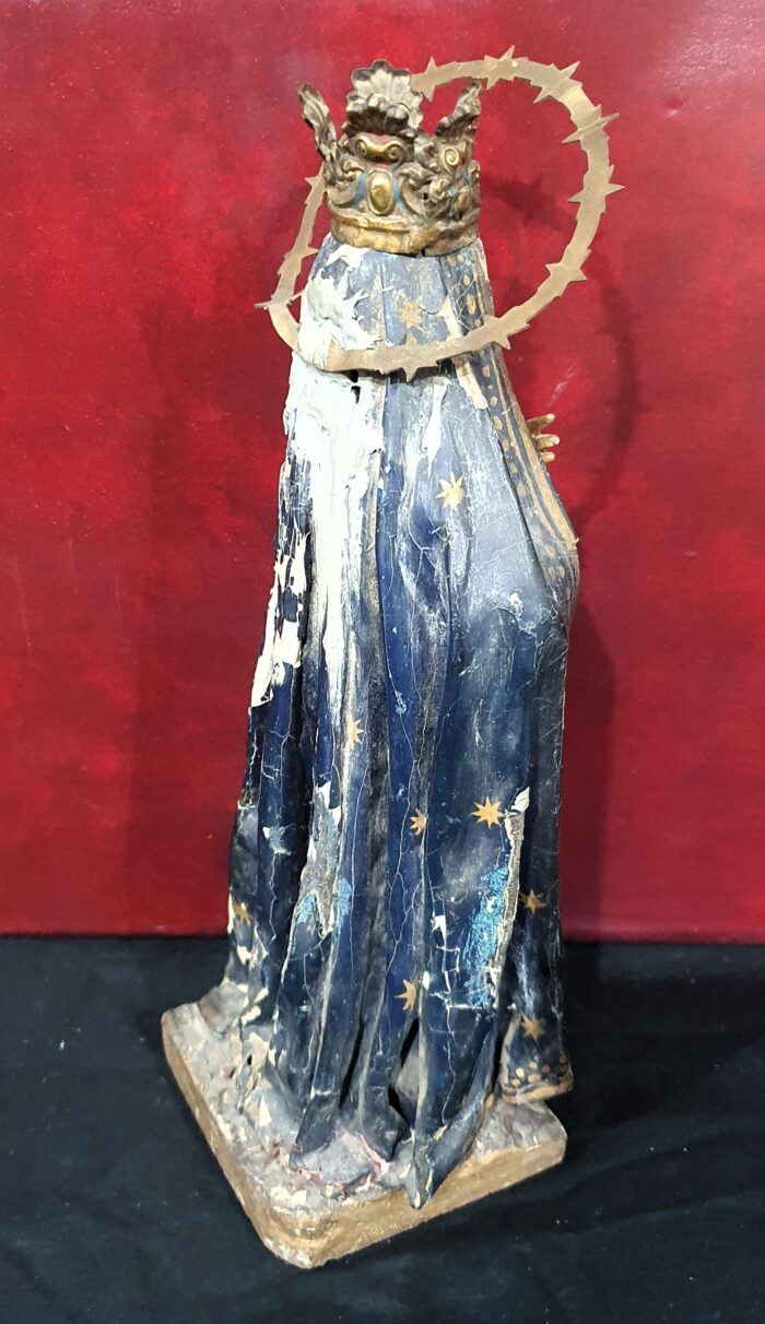 Escultura talla Virgen Inmaculada S.XVII - Imagen 3