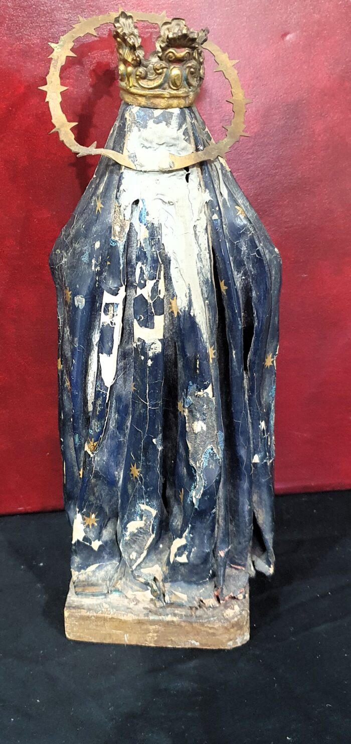 Escultura talla Virgen Inmaculada S.XVII - Imagen 4