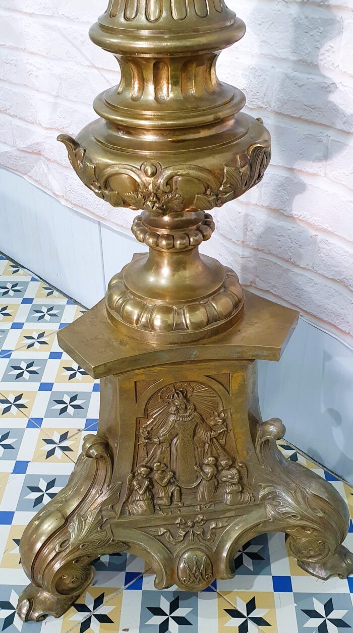 Hachero de altar en bronce 180 cm - Imagen 9