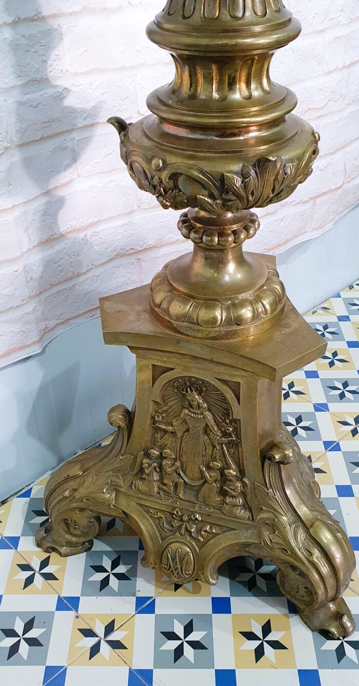 Hachero de altar en bronce 180 cm - Imagen 7