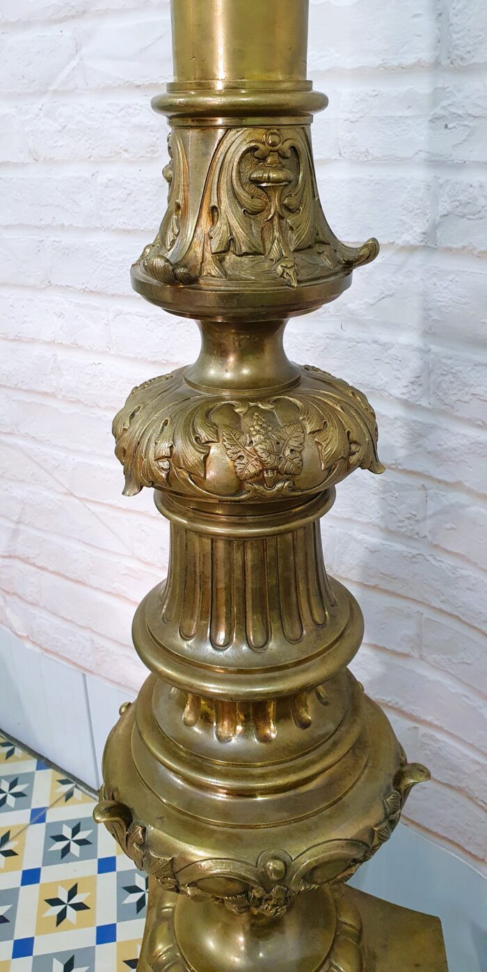 Hachero de altar en bronce 180 cm - Imagen 3