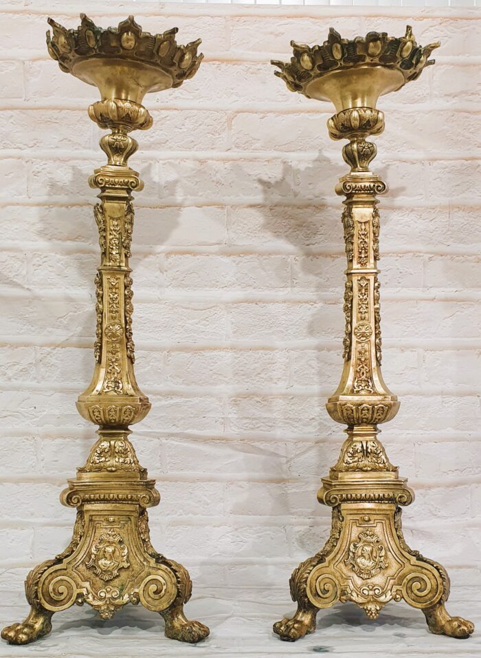 Pareja de hacheros candelabros - Imagen 6