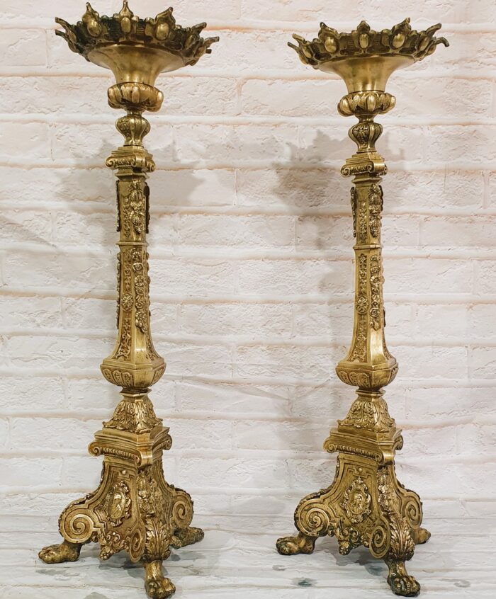 Pareja de hacheros candelabros - Imagen 5