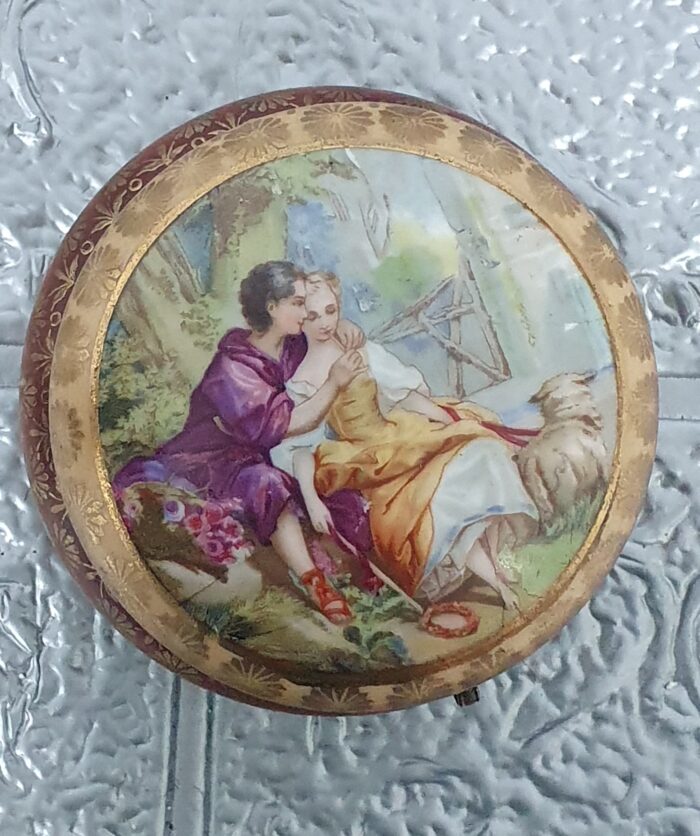 Pareja de joyeros en porcelana - Imagen 5
