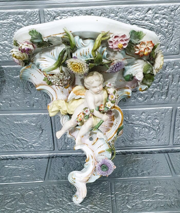 Pareja de ménsulas en porcelana - Imagen 8
