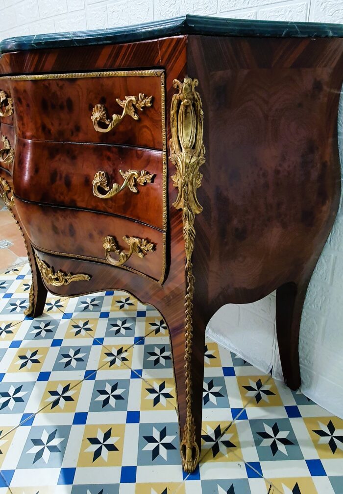 Cómoda estilo Luis xv bronce bombé - Imagen 4