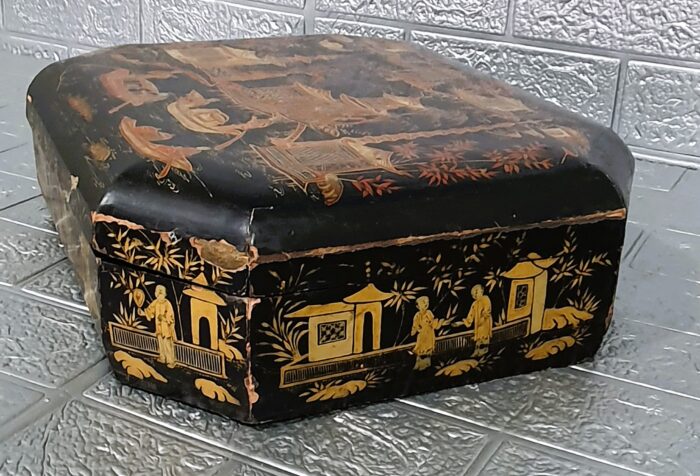 Caja de juego decoración chinesca estilo Victoriano - Imagen 9