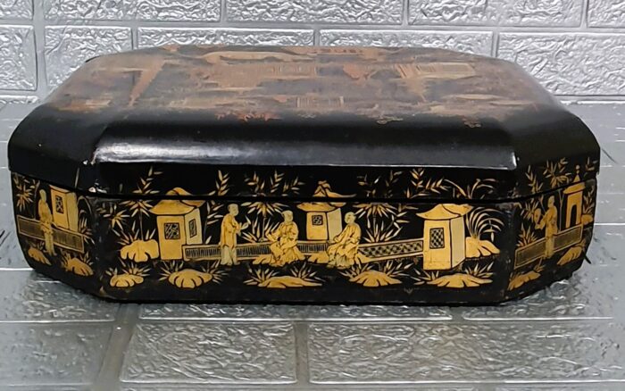 Caja de juego decoración chinesca estilo Victoriano - Imagen 8