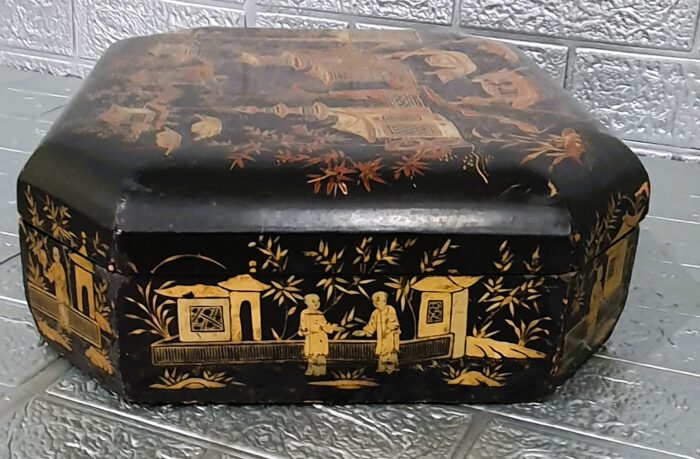 Caja de juego decoración chinesca estilo Victoriano - Imagen 7