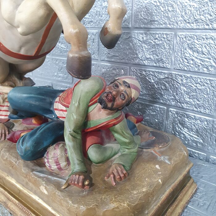Escultura de San Jorge en pasta de madera - Imagen 6