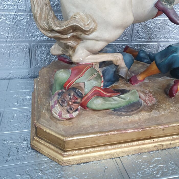 Escultura de San Jorge en pasta de madera - Imagen 5