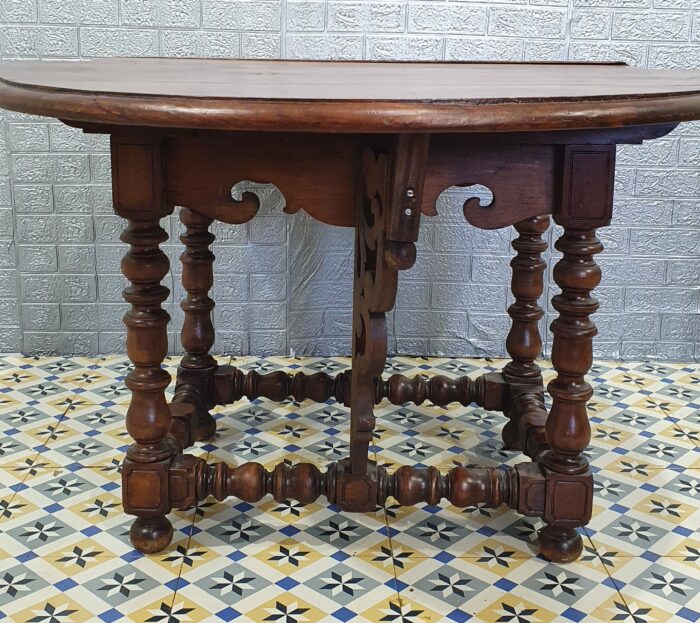 Mesa con alas abatible .XIX - Imagen 2