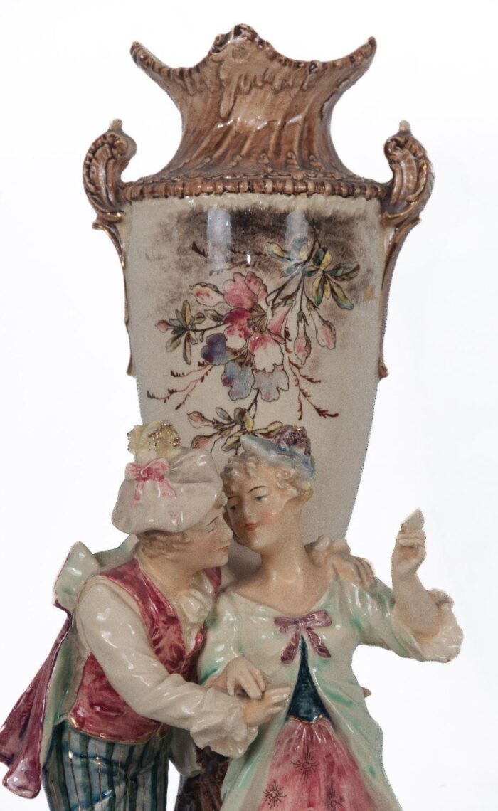 Pareja de jarrones violeteros - Imagen 4