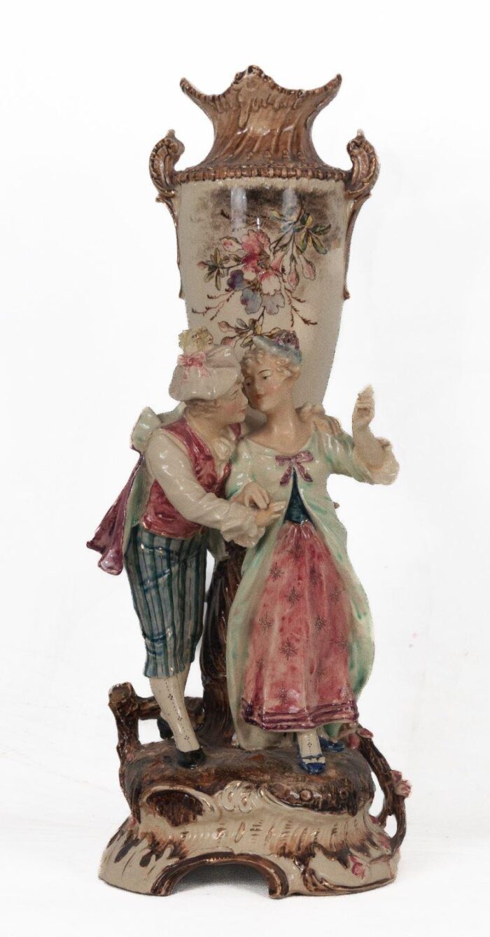 Pareja de jarrones violeteros - Imagen 3